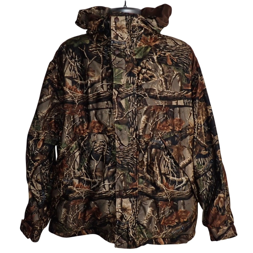 Cabellas Dry Plus Seclusion 3D Men's 2XL Hunting Jacket Camouflage Pockets
